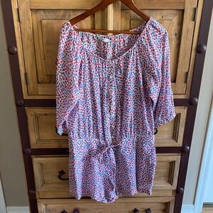 Zara Multicolor Heart Pattern Top